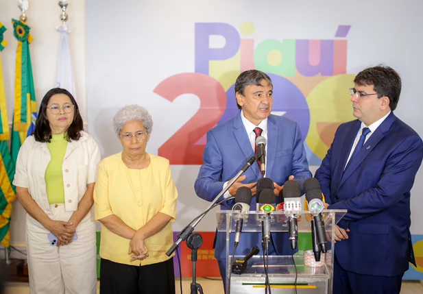Regina Sousa, Rafael Fonteles e Wellington Dias
