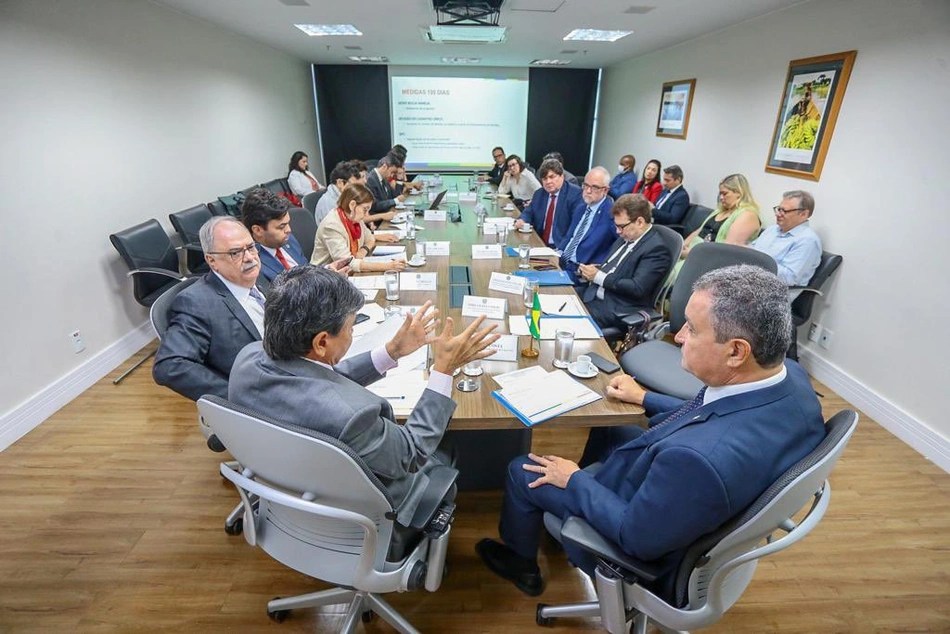Reunião com ministro Wellington Dias