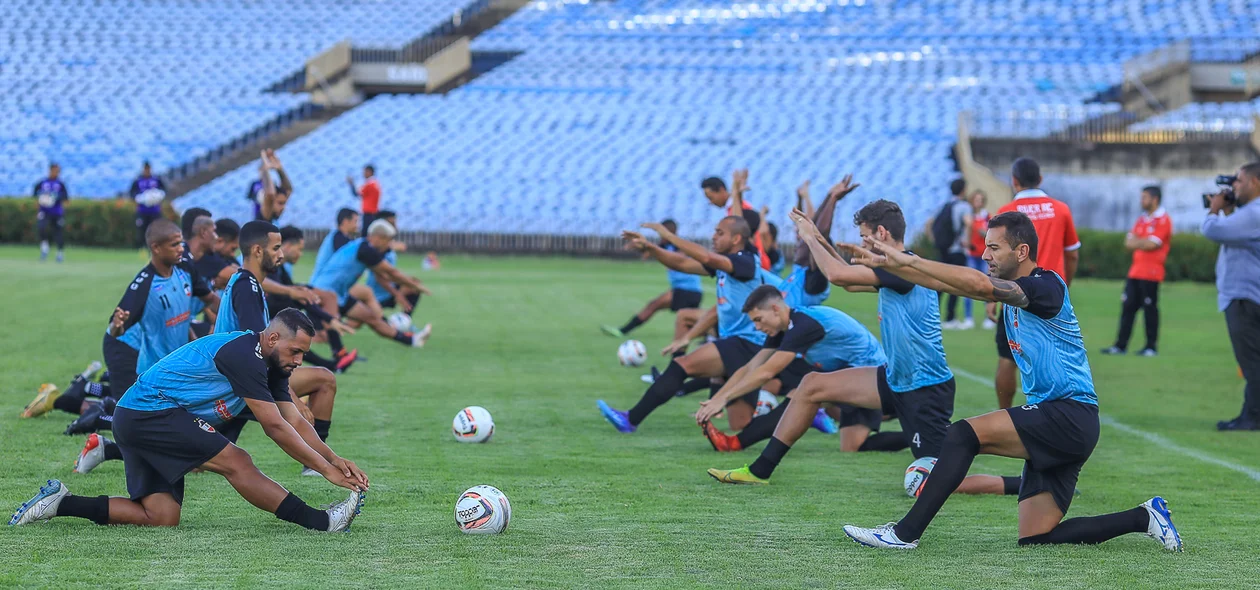River-PI se preparando para o jogo