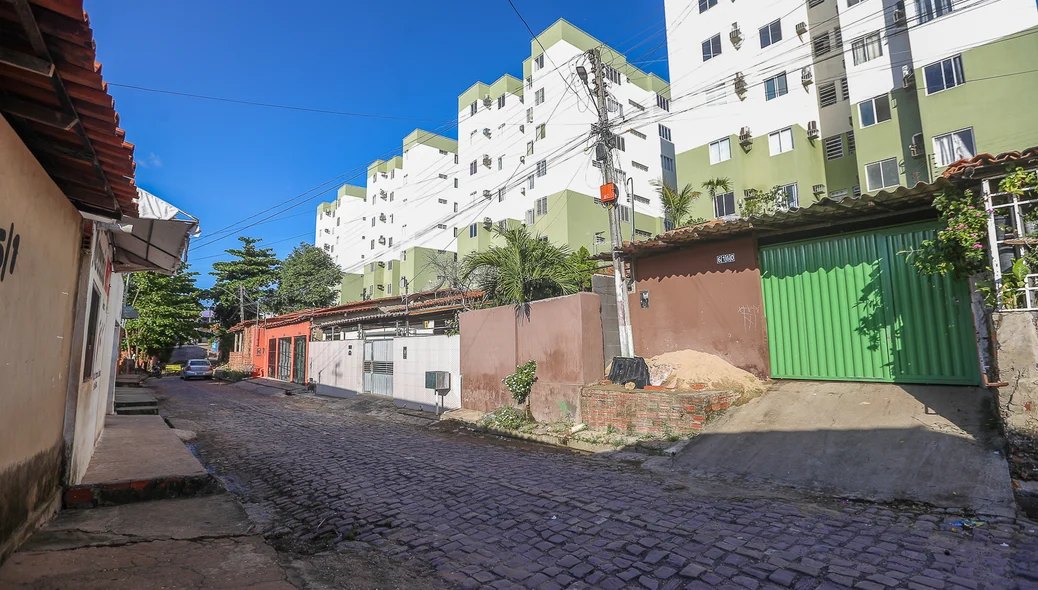 Rua Boa Esperança, localizada no bairro Pedra Mole