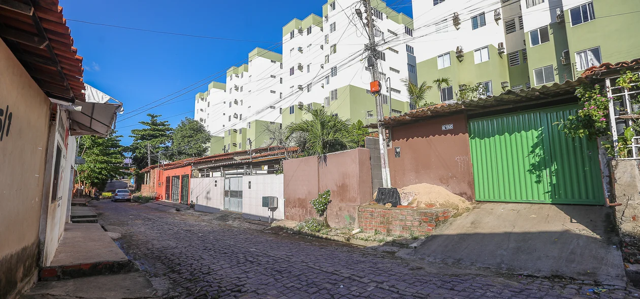 Rua Boa Esperança, localizada no bairro Pedra Mole