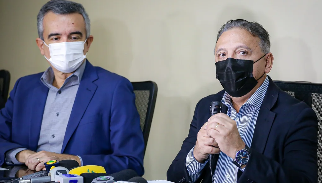 Secretários Emílio Júnior e Washington Bonfim