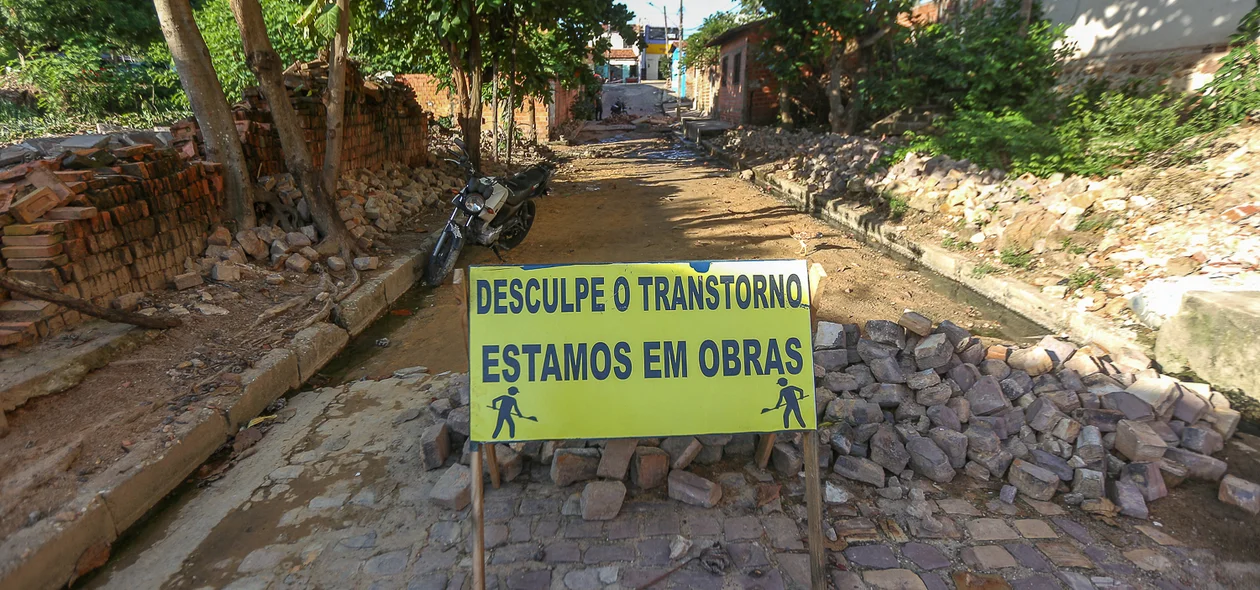 Trecho está em obra