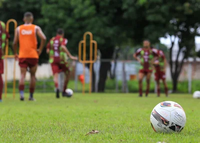 Último treino do Fluminense-PI antes do jogo contra o River