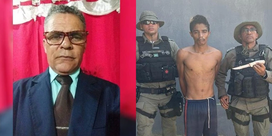 A vítima, Sulpício da Silva Neto, e o acusado de homicídio, Mateus Pereira Rodrigues