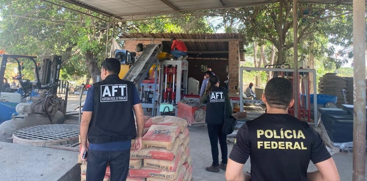 Ação de fiscalização na fábrica de pré-moldados na zona leste de Teresina