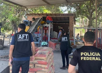 Ação de fiscalização na fábrica de pré-moldados na zona leste de Teresina