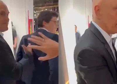 Alexandre de Moraes no aeroporto de Roma