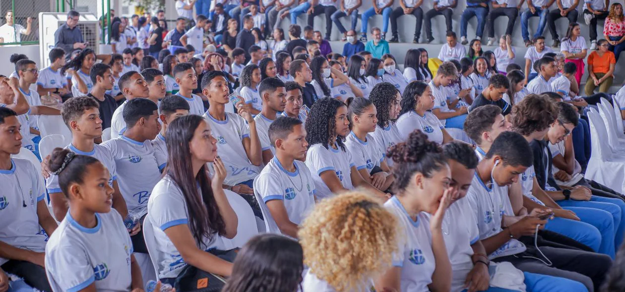 Alunos no auditório