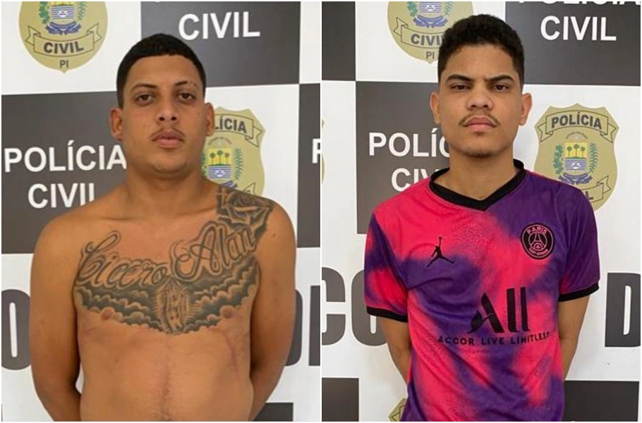 Alysson Rocha Silva e João Victor presos pelo DRACO