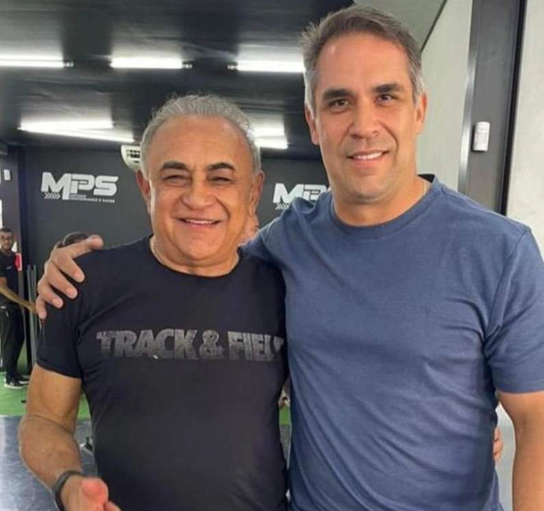 André Fonseca e o pai Adão Santos