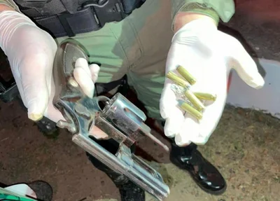 Arma de fogo apreendida pela PM