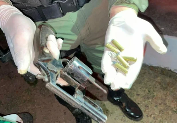 Arma de fogo apreendida pela PM