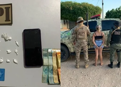 BEPI prende dona de bar em Jaicós por tráfico de drogas