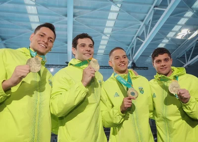 Brasil conquista ouro no revezamento 4x100m masculino
