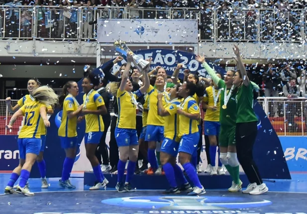 Brasil vence Argentina na Copa América de Futsal Feminino