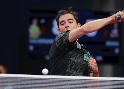 Calderano vence de virada e avança para as quartas de final do WTT