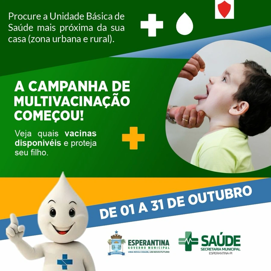 Campanha de multivacinação: proteja seu filho com as vacinas disponíveis em Eperantina