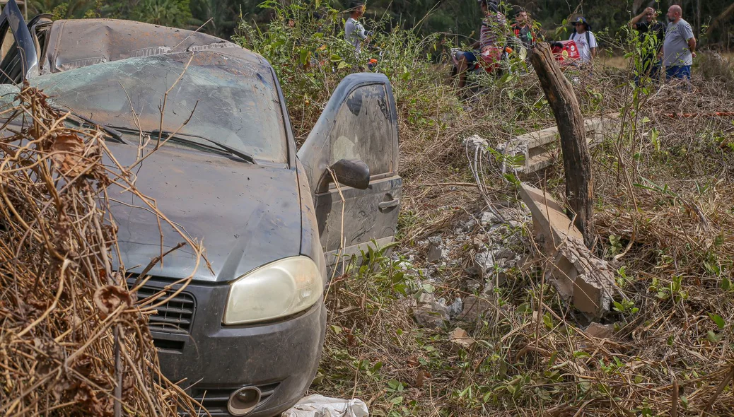 Carro envolvido no acidente