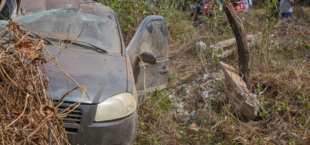 Carro envolvido no acidente