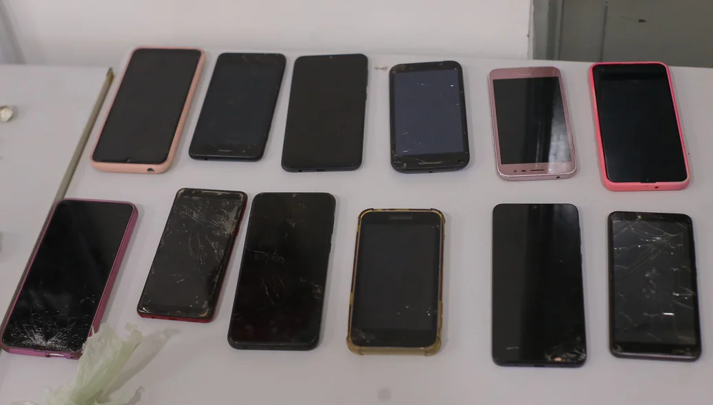 Celulares apreendidos