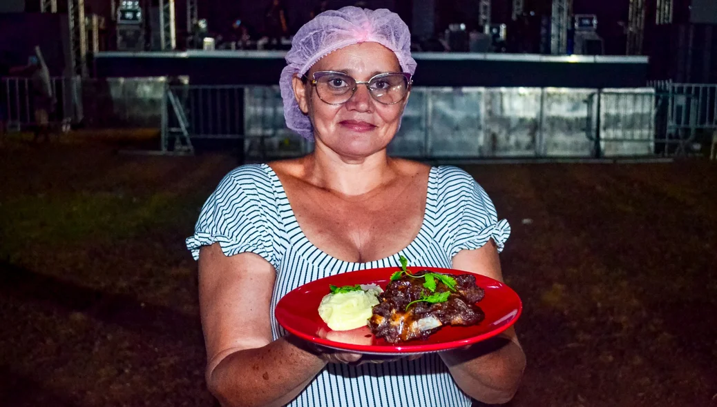 Comidas típicas do evento festivo