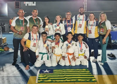 Delegação piauiense de Judô no Jogos Escolares Brasileiros