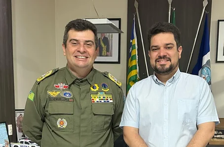 Deputado Dogim Félix se reúne com o comandante geral da PM e trata sobre viatura para Jatobá do Piauí