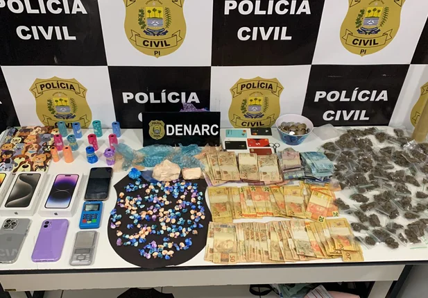 Droga apreendida pelo Denarc