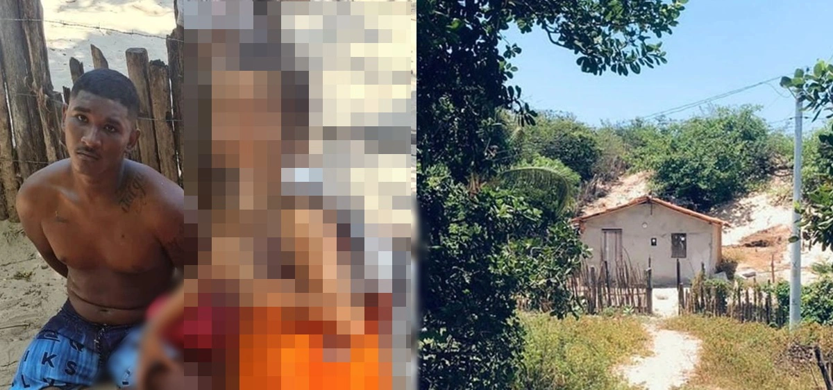 Envolvidos capturados e a casa em que estavam escondidos