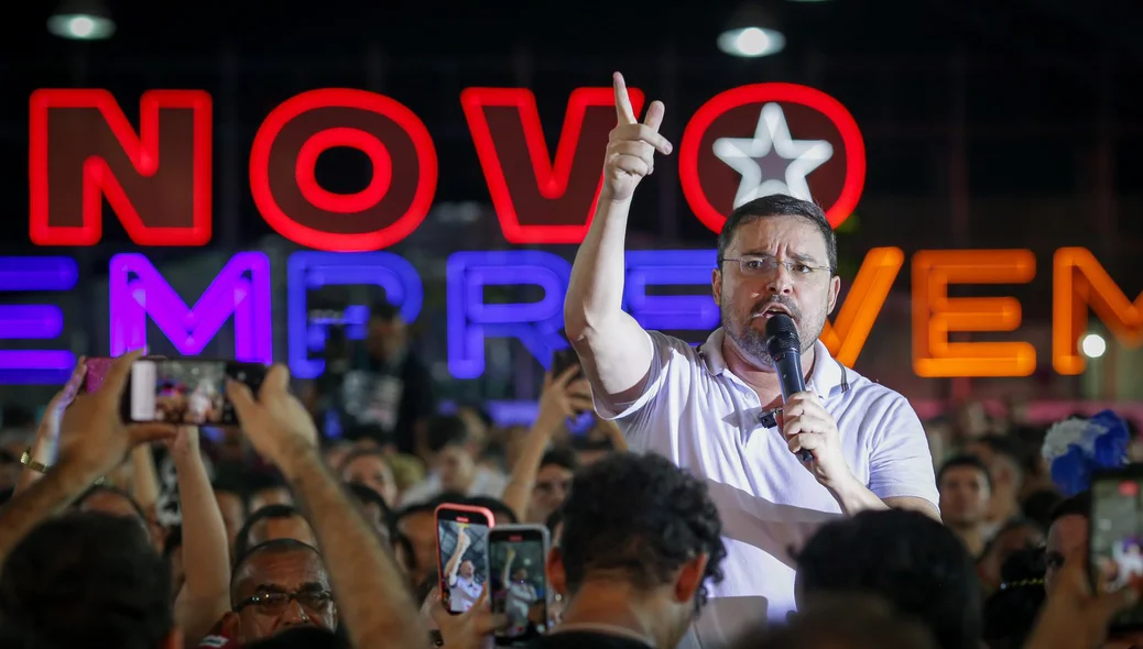 Fábio Novo no lançamento da pré-campanha