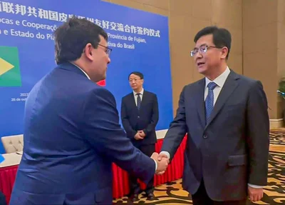Governador Rafael Fonteles e o governador da província de Fujian