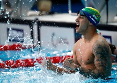 Guilherme Caribé leva o ouro nos 100m livre
