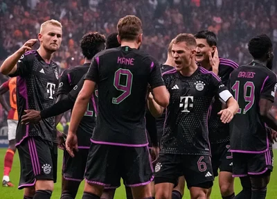 Harry Kane marcou um dos gols da vitória do Bayern