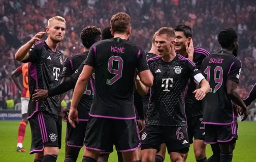 Harry Kane marcou um dos gols da vitória do Bayern