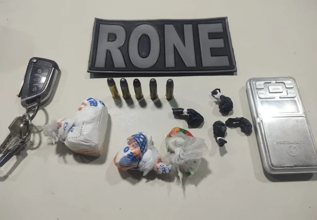 Homem é preso por tráfico de drogas e porte ilegal de munição em Teresina