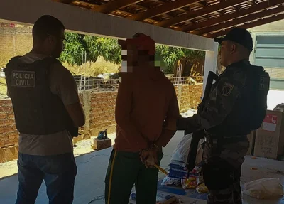 Homem é preso suspeito de esfaquear uma pessoas em Bom Jesus