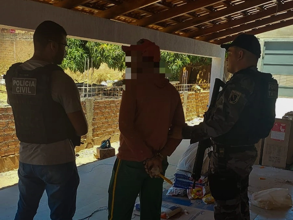 Homem é preso suspeito de esfaquear uma pessoas em Bom Jesus