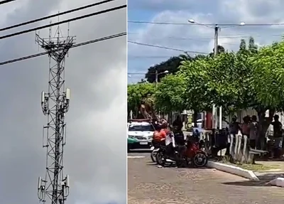 Homem foi resgatado pelo Corpo de Bombeiros