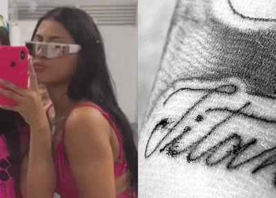 Imagem da tatuagem foi publicada no Instagram de Yrla