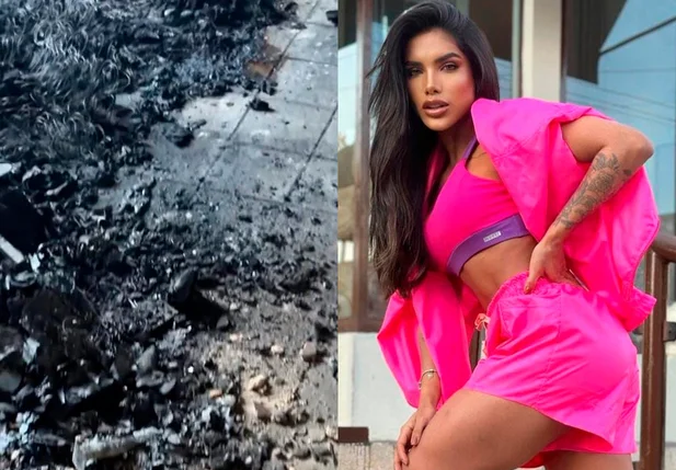 Incêndio detrói quarto da blogueira teresinense, Flávia Viana