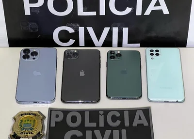 iPhones apreendidos