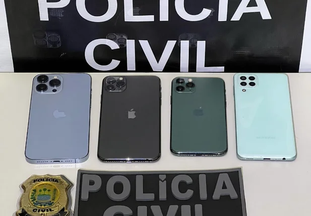 iPhones apreendidos