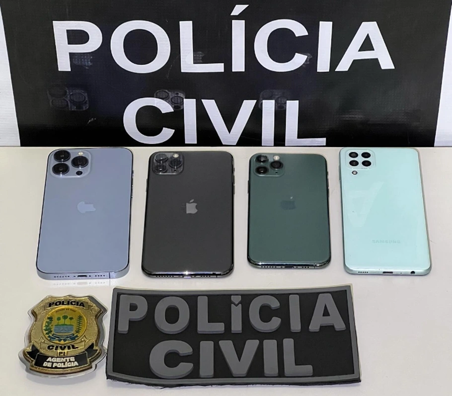 iPhones apreendidos