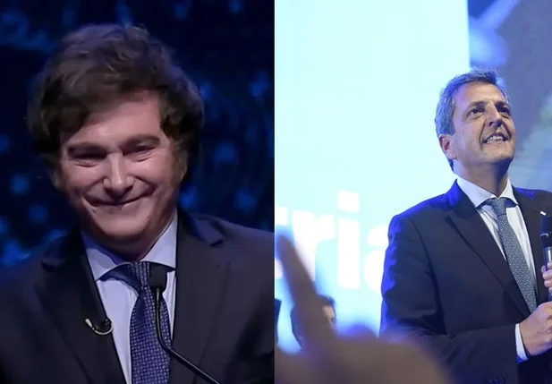 Javier Milei e Sergio Massa