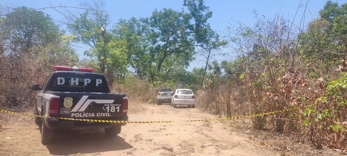 Local onde o corpo foi encontrado, no bairro Esplanada, na zona sul de Teresin