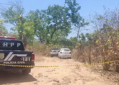 Local onde o corpo foi encontrado, no bairro Esplanada, na zona sul de Teresina