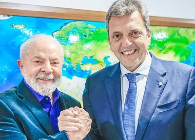 Lula e Sergio Massa