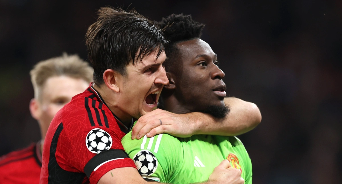 Maguire e Onana foram os heróis da vitória do Manchester United