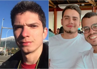 Moisés Martins Costa e o casal Victor Chaves e Arthur Carvalho